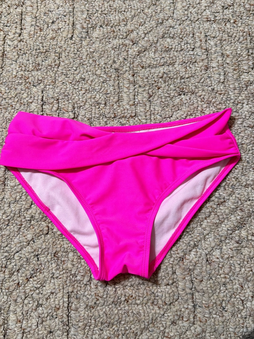 ZYIA Neon Pink Fold-Over Bikini Bottoms